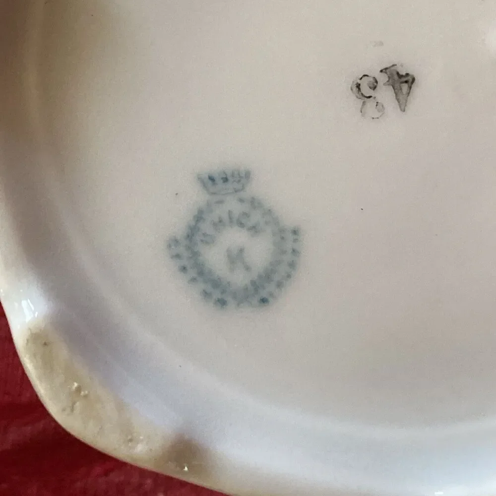 2 Vintage Porcelain Dresser jars